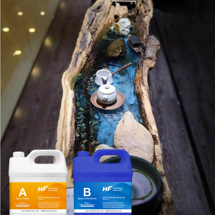
Hengfeng Wood Adhesive Bottle Price Waterproof Epoxy Resin Ab Stickers for Furniture Wood Glue 
