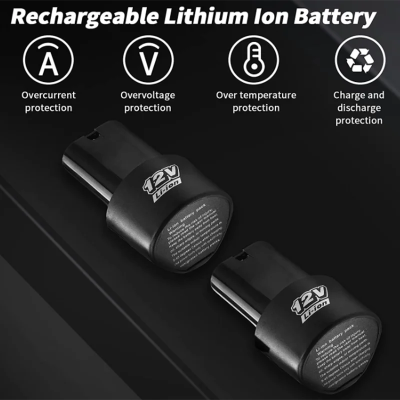 Custom Cheap 12v Lithium Battery Drill Craft Cordless Drill Set High Power Tool Screwdriver Electric Drill