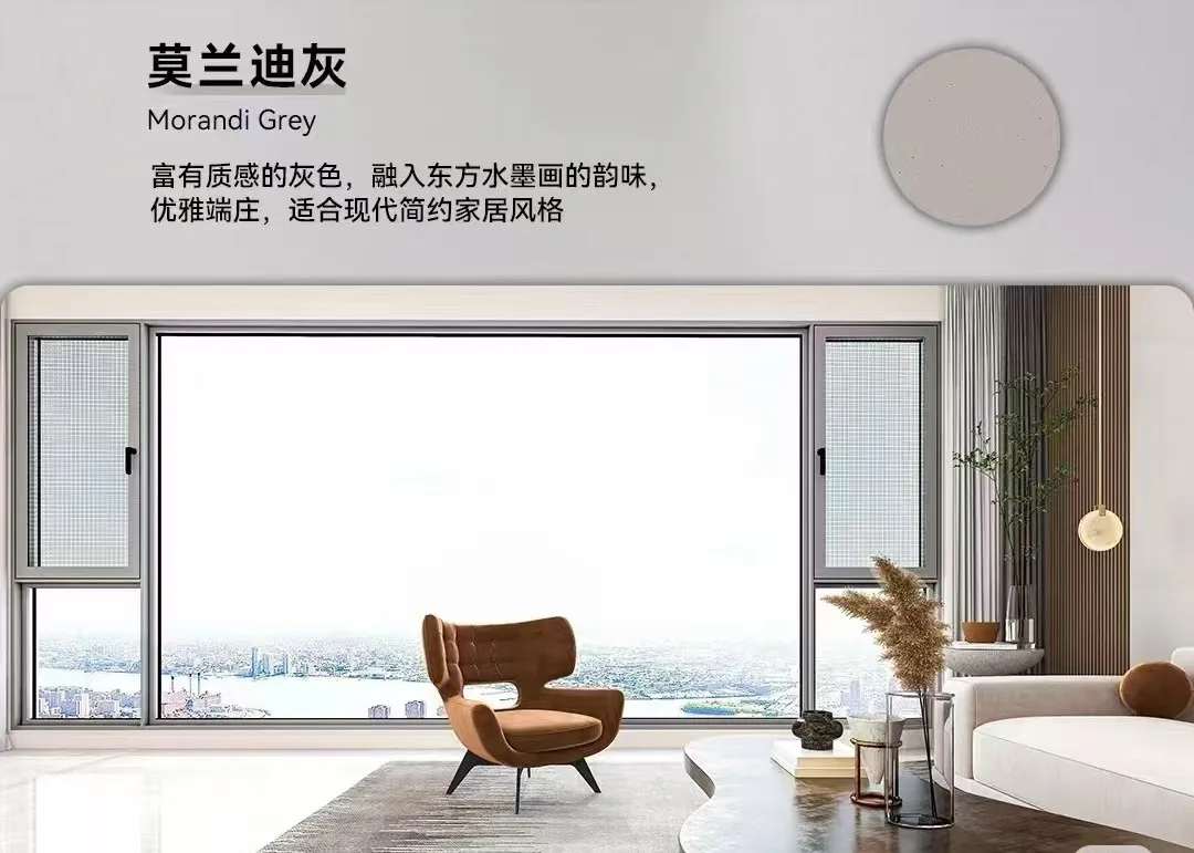 Custom Modern Gold Supplier Aluminium Windows Big Picture Window with Fixed Style for Living Room Aluminum Alloy Frame