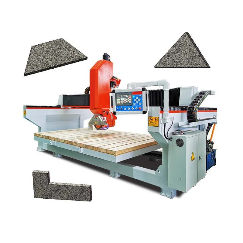 China 2024 Factory Price Granite/Stone/Marble Automatic 5 Axis CNC Bridge Saw Electric Tiles Cutting Machine