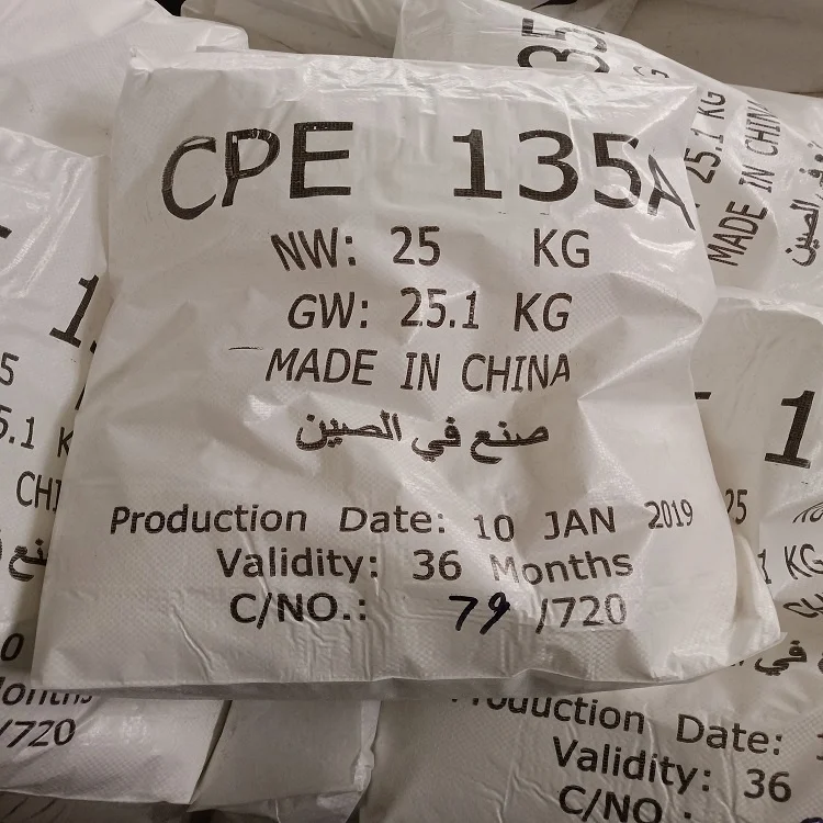 Заводской экспорт Хлорированный Полиэтилен cpe CPE135A CPE130A CPE140B CPE135B