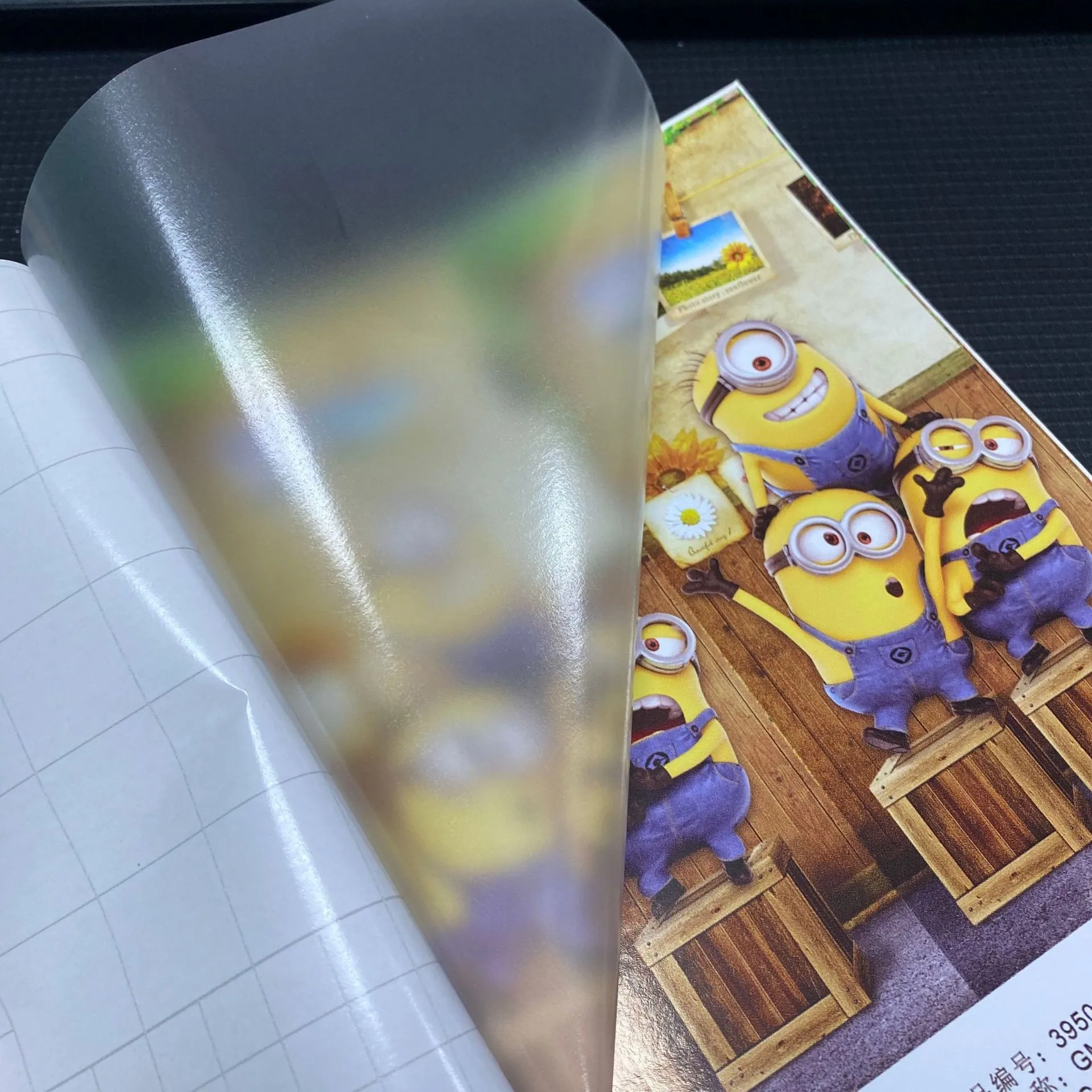 PVC transparency film for photo decorative cold laminating film roll
