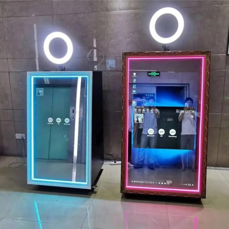 popular mirror booth ipad photo booth shell photo booth kiosk Advertising Players Mirror Fotomation Portable Photobooth