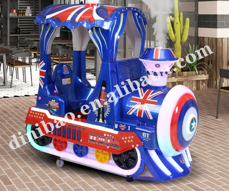 Dinibao NEW Amusement Kids Train Kiddie Rides  3D MP5 Video Swing Game Machine