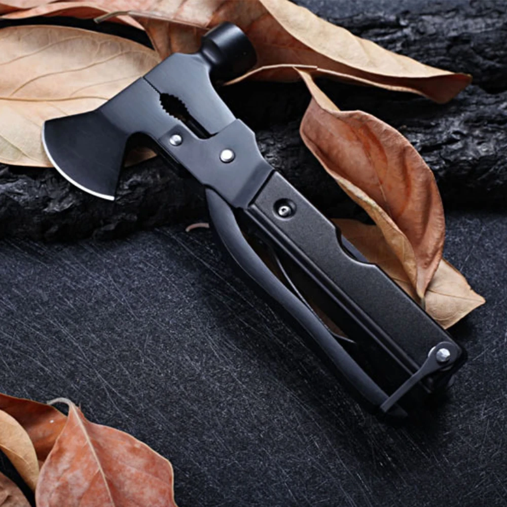 
Multitool savior wallet pocket knife hammer oxe compact pliers bracelet hardware crowbar camping 