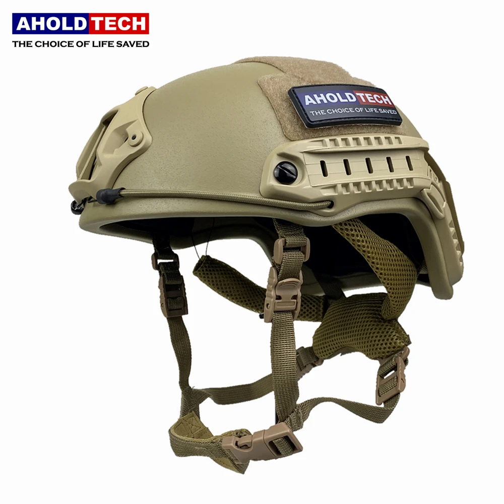 
AHOLDTECH F-S02 Bulletproof Helmet Lightweight ISO NIJ IIIA 3A FAST High Cut CAM FIT Dial EPIC Liner PE BOA Ballistic Helmet 