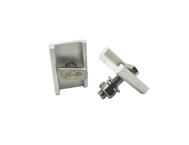 Yuens Aluminum Solar Panel Fixing Clamp Component Pv Mounting Brackets for Rail to Support Rack