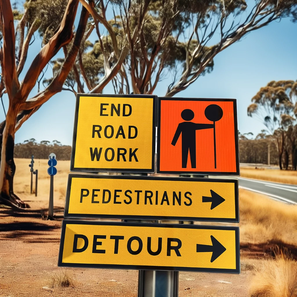 highway road signage frame reflective traffic control signs