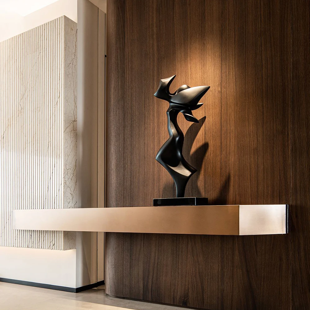 wood grain bamboo charcoal fiber boards wood veneer interior decor wpc flat wall panel Wood-plastic composite pvc sheet for wall