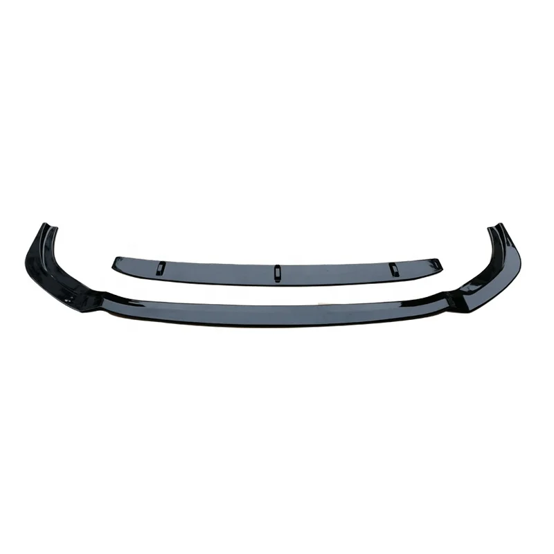 Front bumper black separator front lip high quality ABS for Audi A6 C8 2019 2020