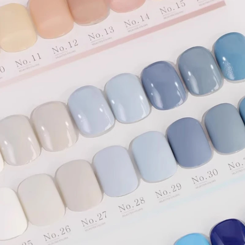 Can wholesale custom own brand 15ml nail art set full set of nail polish new fashion 72 colors UV gel