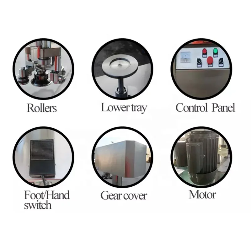 New Product Manual Vacuum Can Bottle Cover Sealer Seamer Food Metal Cap Canning Sealing Machine