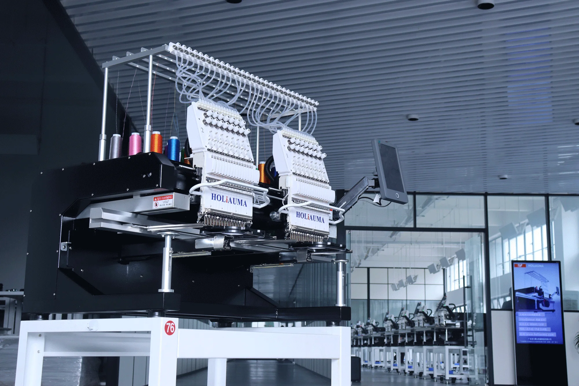 Cheap 2 head embroidery machine prices best 400*500mm cheap hat t-shirt flat 3D sequin lace embroidery machine for sale