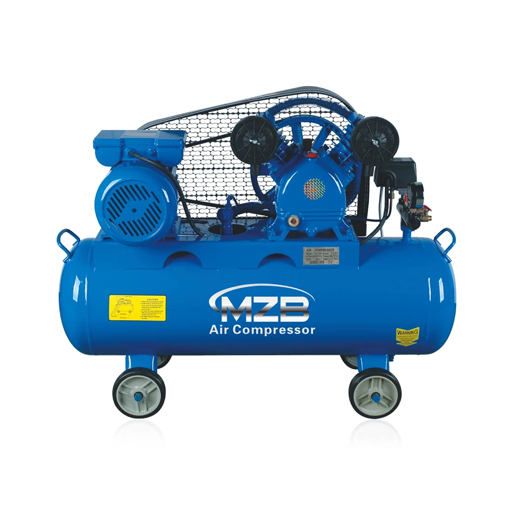MZB hand operated 70 liter air compressor 2.2kw 3hp belt-driven industrial air compressor