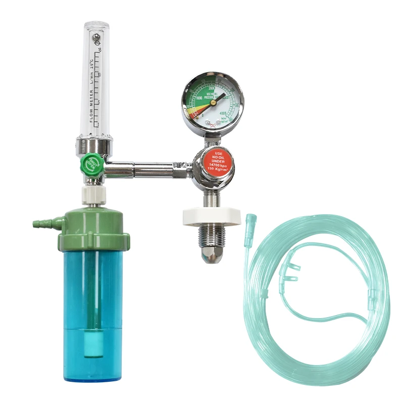 medical oxygen regulator regulator oksigen medis with humidifier