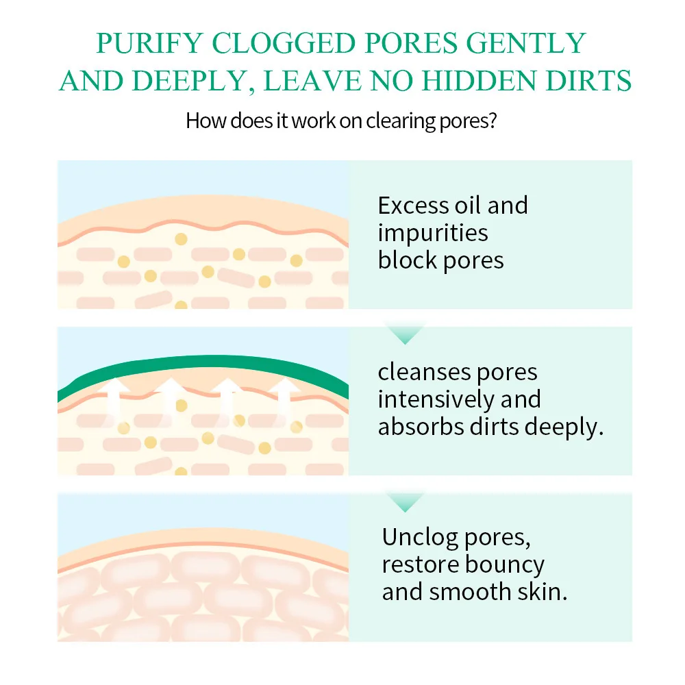 BREYLEE Natural Moisturizing Anti Acne Oil Control Pore Shrink Skin Repair Clay Facial organic facial clay mask