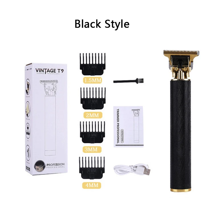 AIWO Professional Trimmer Hair Clipper For Barber Wholesale With 3 Detachable Cutter Head Accept Customized Logo