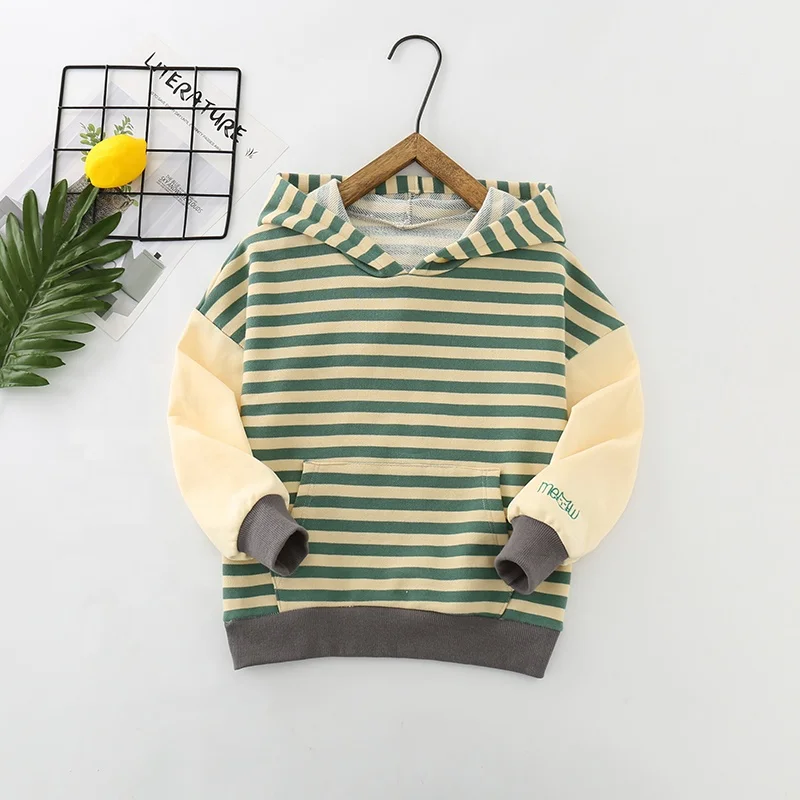 
Custom O-Neck Long Sleeve Fashion Design Sweater Cotton Print Hooded Sweatshirts for kids 