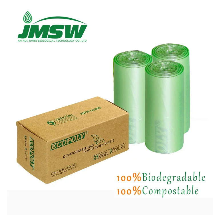 Eco-Friendly Garbage Bags Trash Compostable Biodegradable Packaging Bag With Cheap Price Low MOQ