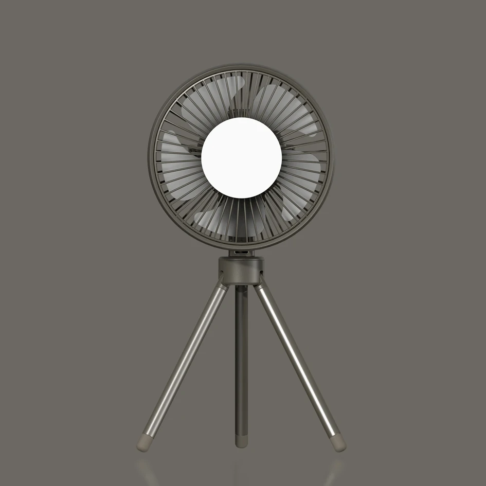 Personalised Multifunctional Air Cooler Portable Table Fan Camping Lighting USB Folding Portable Fan For Outdoor
