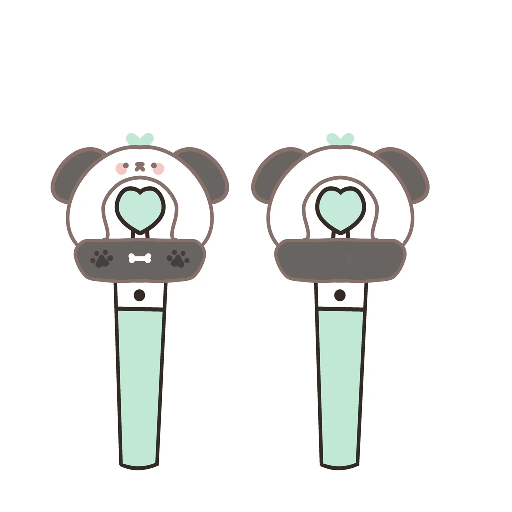 Мягкая светодиодная палочка Kpop на заказ светящиеся палочки для концерта и идола набивные животные