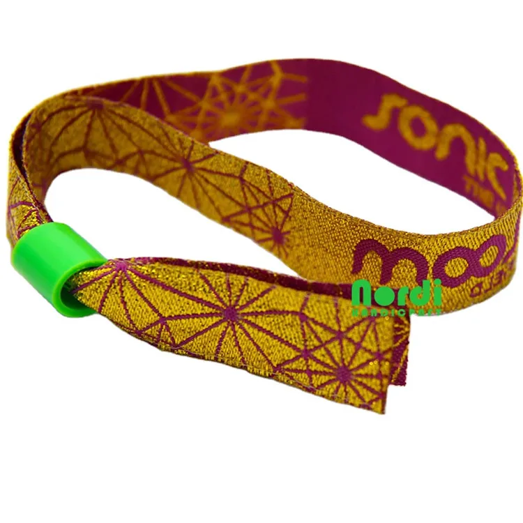 Polyester concert wristband Textile wrist band Bracelet wristbands