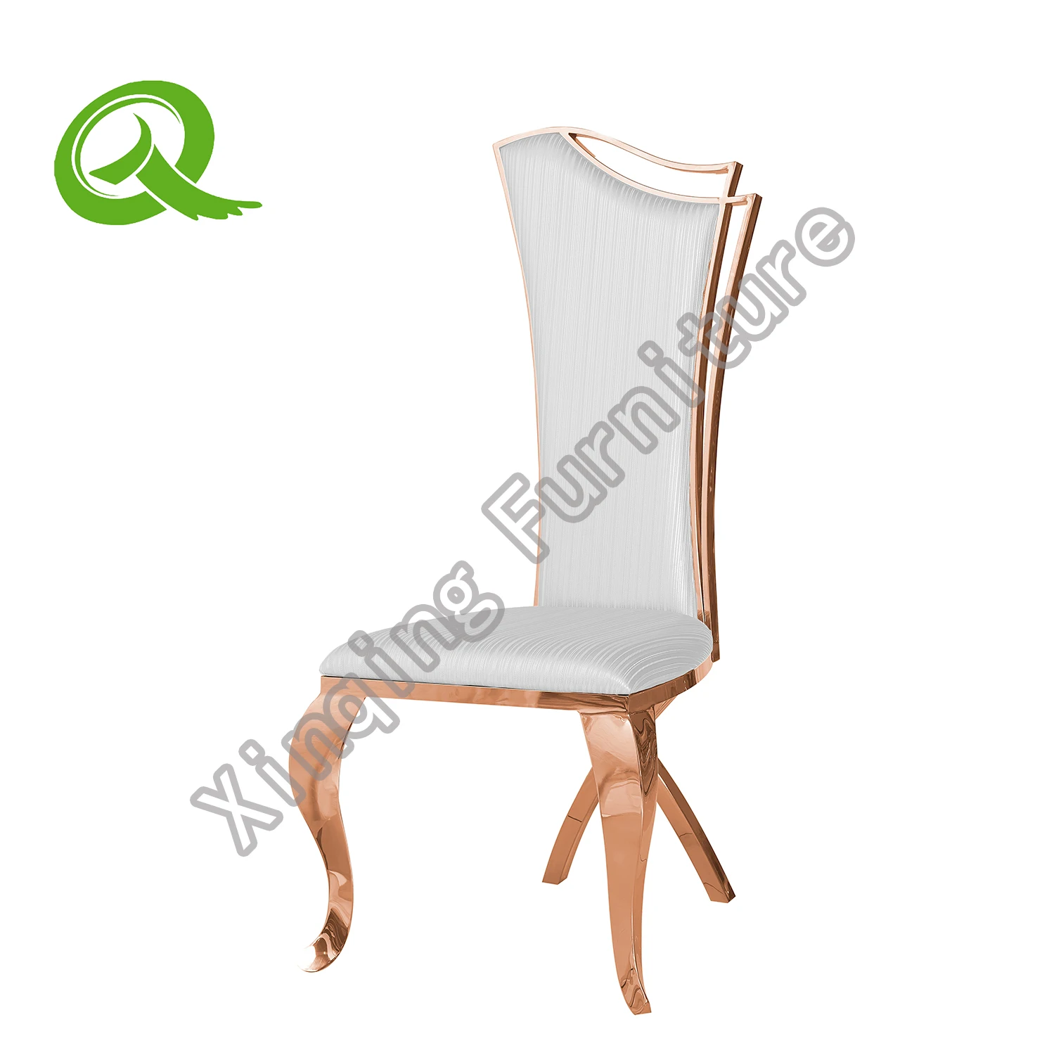 
Modern gold hotel restaurant party event wedding stainless steel chair for rental 