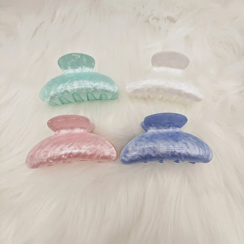 Colorful Barrettes Butterfly Shape French Design Hair Clips Fashion Large Acrylic Hair Claw Clips for Women