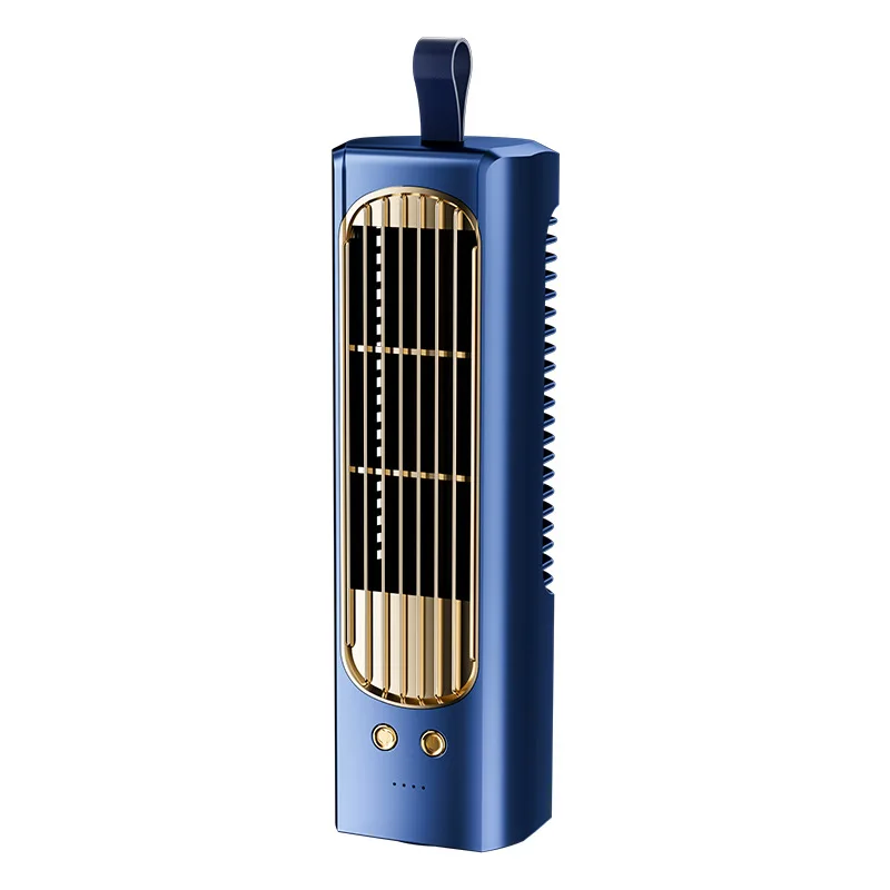 Dual-Use Rechargeable USB Desktop Tower Fan Three-Speed Adjustable Shaking Head Vertical Horizontal Air Circulation Cold Fan