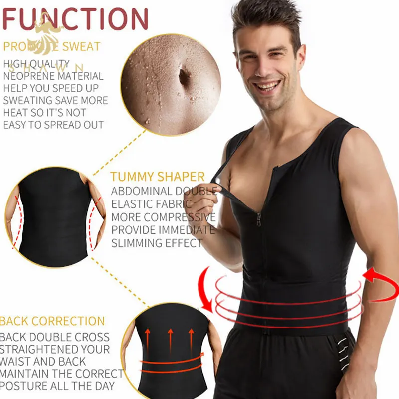 Wholesale Hot Plus Size Weight Loss Fitness Clothing Zipper Sweat Pants Silvery Sauna Suit Jacket Vest For Men