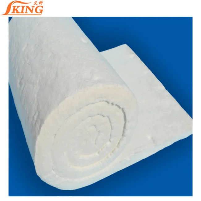 25 mm thick refractory ceramic fiber felt roll blanket insulation for Furnace Kiln