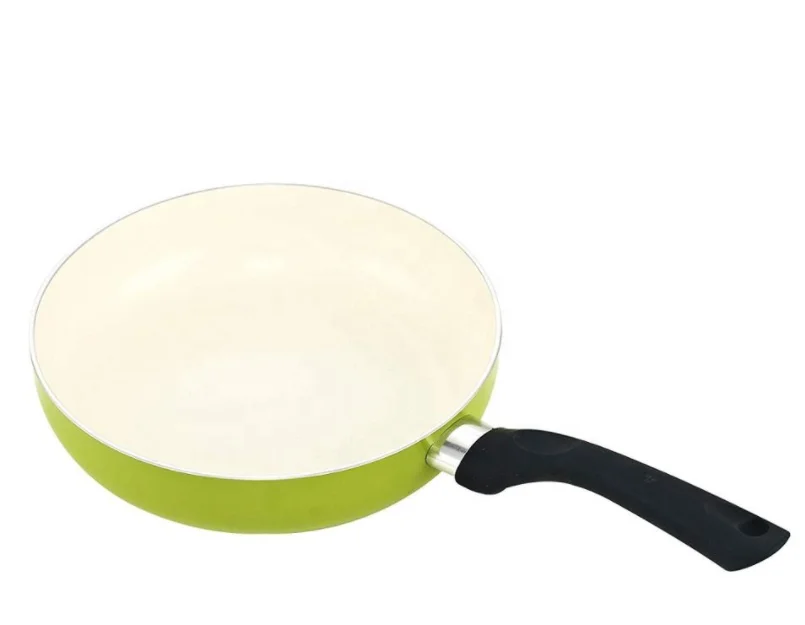 Wholesale low price high quality Home Kitchen Aluminum Forged Green Cookware Set