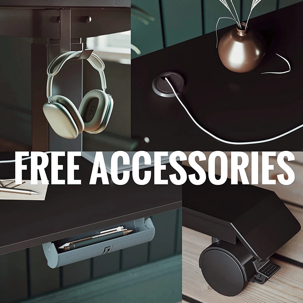 Ergonomic Modern computer table sit stand up desk Single Motor Standing Height Adjustable Electric Home Office Desk