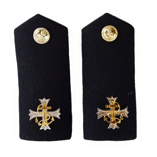 
CHAPLAIN (CHAPS) /PADRE - SHOULDER BOARD - RANK INSIGNIA - EPAULETTE - ROYAL NAVY BADGE 