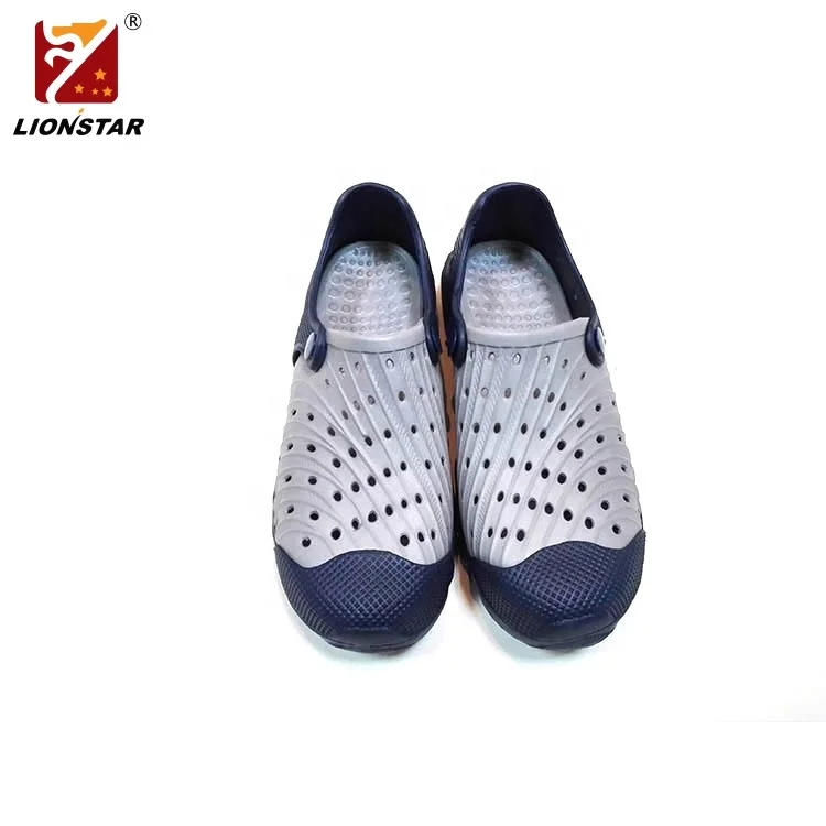 New design Grey man custom jelly clog shoe