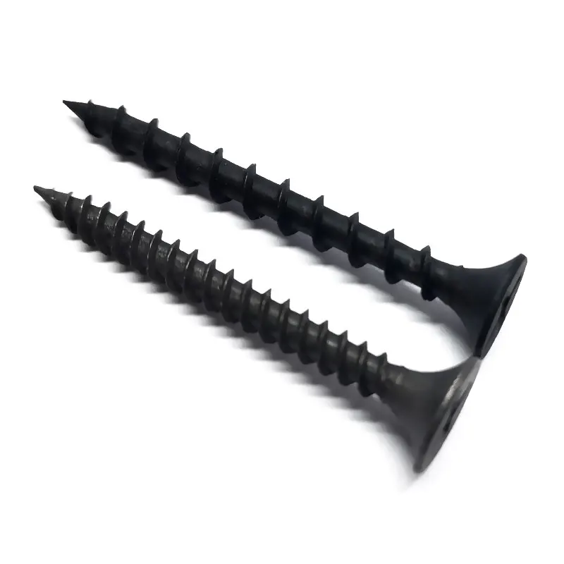 Tornillos Drywall , Phosphated Twinfast Coarse Fine Thread Bugle Head Black Drywall Screw