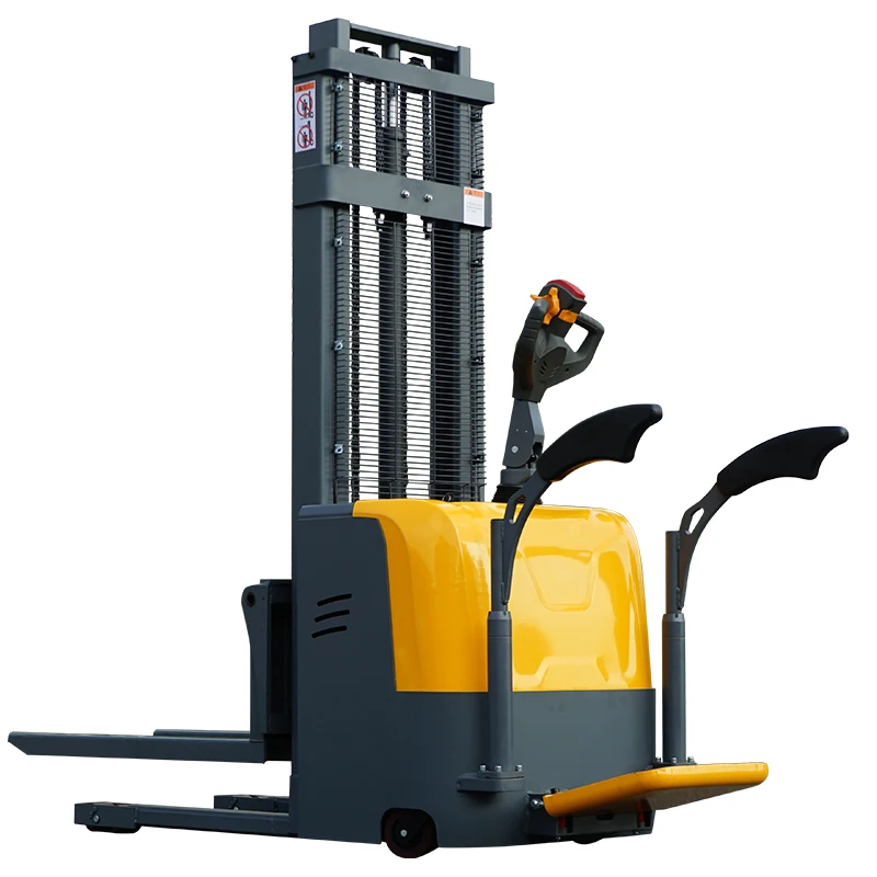 apilador electrico 1.5 ton standing up type drive electric pallet stacker xilin brand top quality electr lift machine