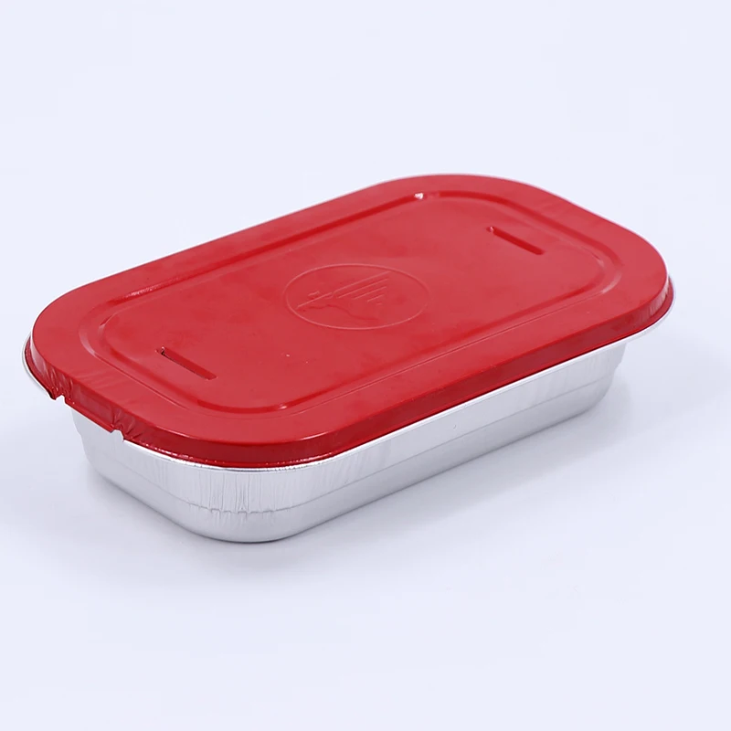 Customized Eco-Friendly Reusable Portable Foil Lunch Boxes Aluminum Foil Containers