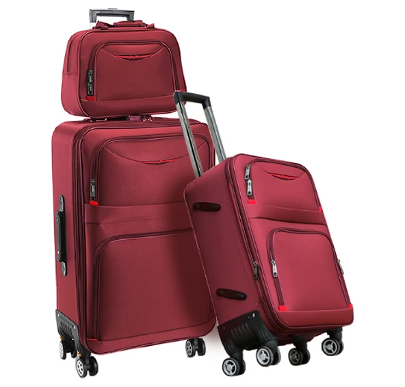 oyvb-0833 Business Luggage  Spinner Wheels waterproof Nylon 3pcs sets  Suitcase Bag Trolley bags Luggage With Handbag