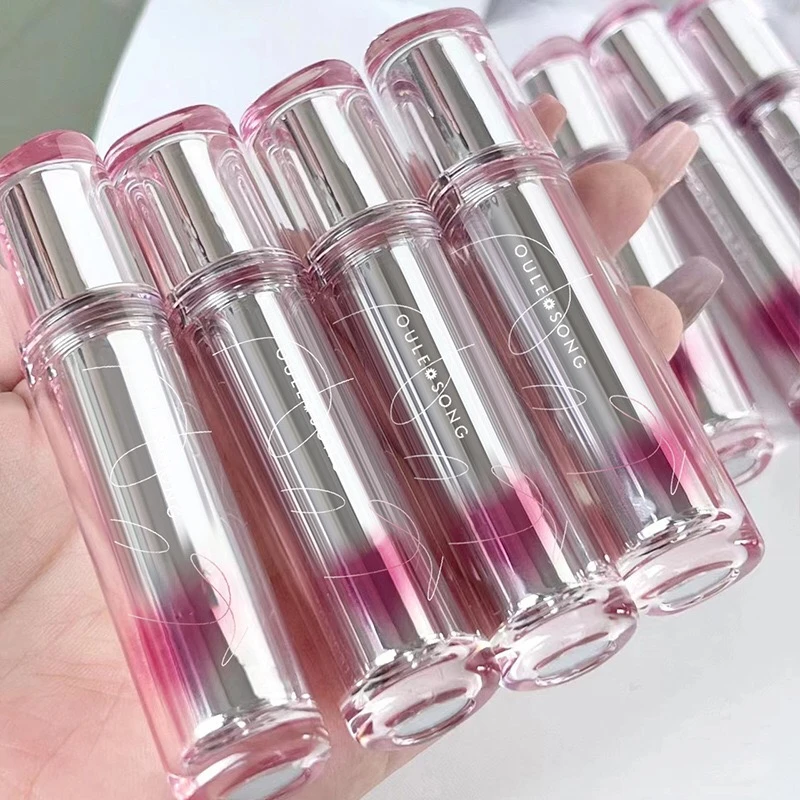 Oulesong gradual pipe light mist lip glaze matte velvet liquid lipstick matte lip gloss lips mud moisturizing 8 colors