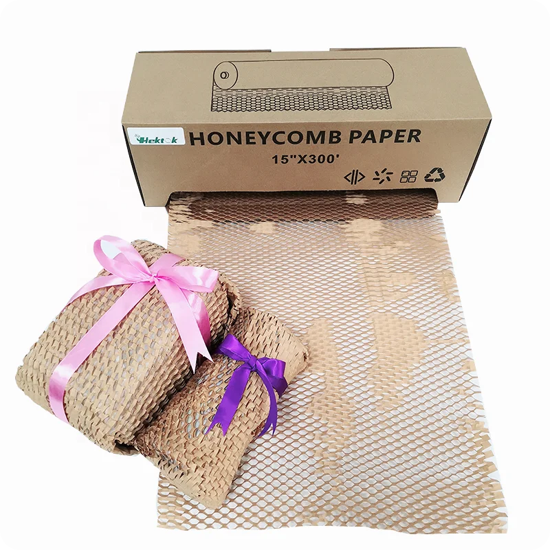 Non Plastic Honeycomb Other Packaging Materials Alternative to Bubble Cushioning Wrap
