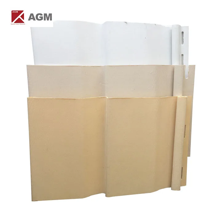 customized Embossing Wood Grain exterior pvc vinyl siding