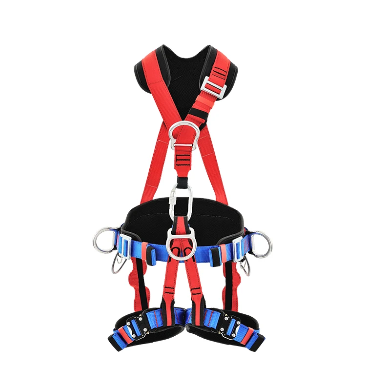 45mm high strength polyester Rescue Ce Certificated Safety Belt Full Body Harness