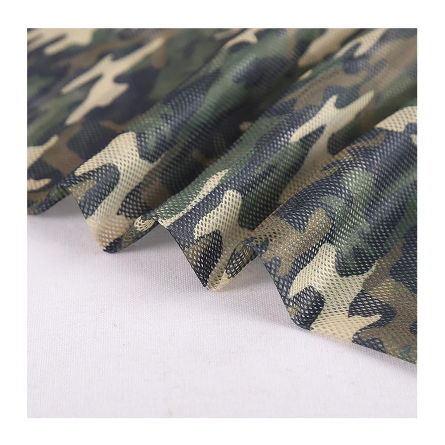 direct deal high quality polyester custom camouflage net mesh for bag