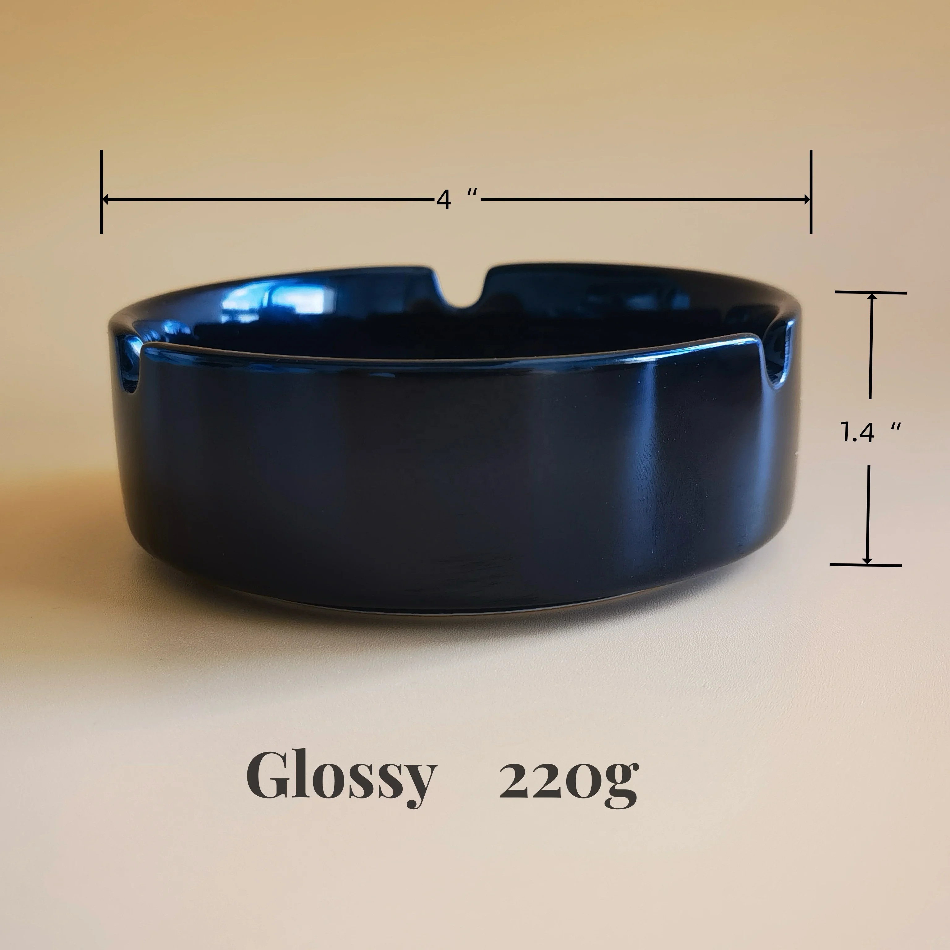 Custom Logo Pattern Porcelain Cigar Cigarette Ashtray Personalized Ceramic Ashtray As Promotional Gifts