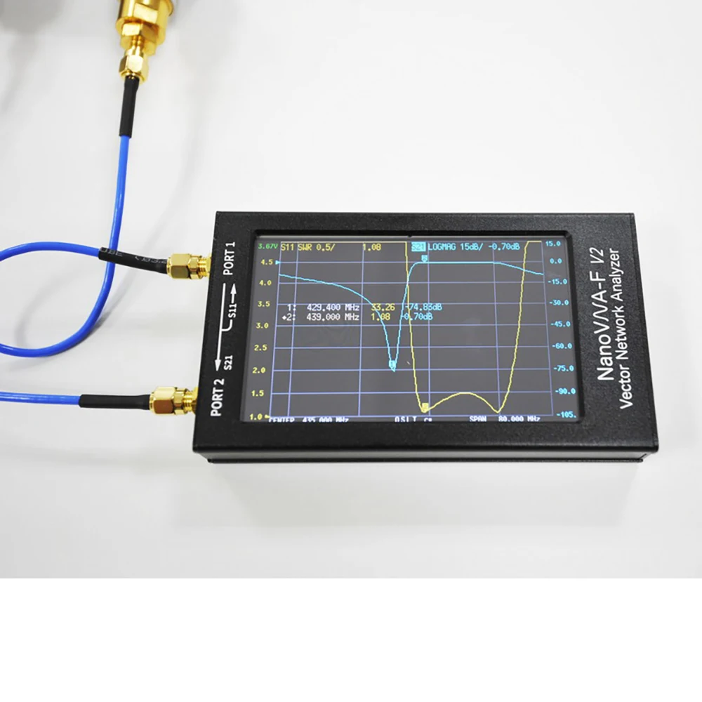 NanoVNA-V2 F 50K-3G 4.3 Inch LCD display Vector Network Analyzer HF VHF UHF 50Khz-3000Mhz Antenna Analyzer