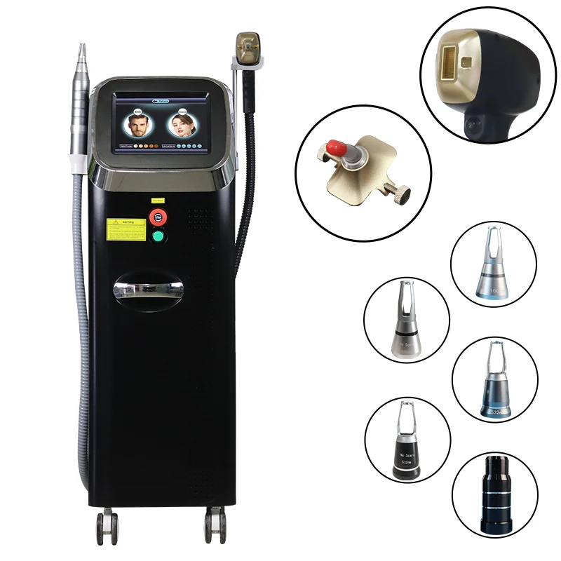 ADG 2 In 1 Multifunctional 808Nm Diode Laser Hair Removal And Picosecond Pico Laser Nd Yag Tattoo Removal Laser Machine
