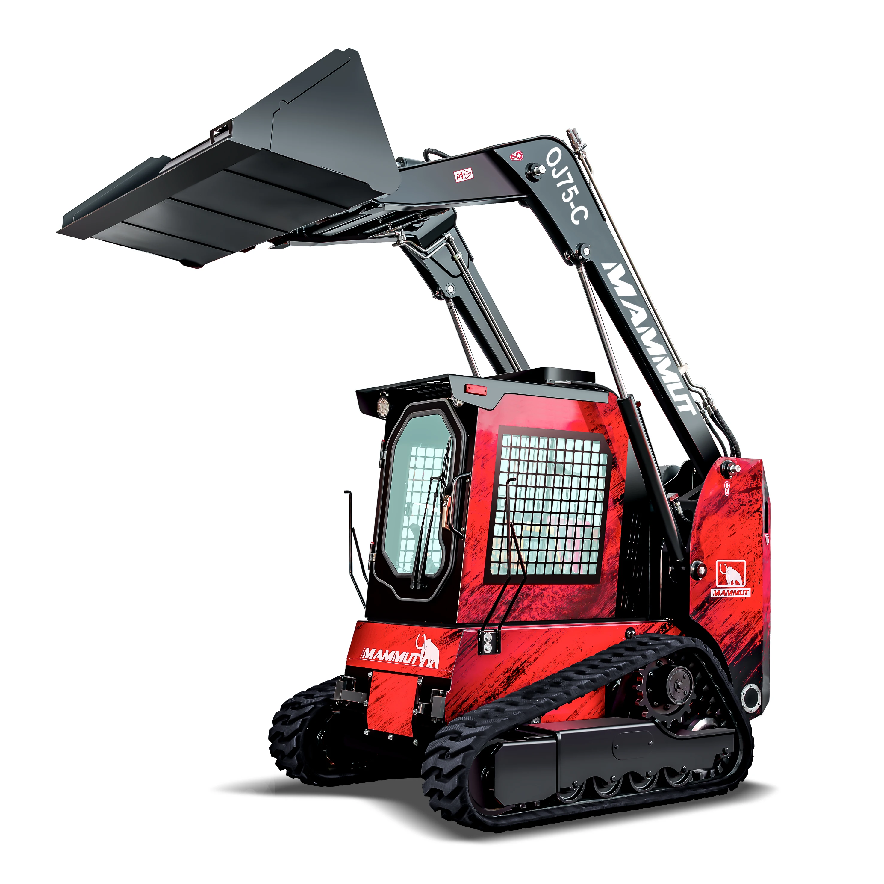 Front loader mini skid steer 1ton 950kg 700kg 850kg wheeled tracked skid steer loader with trencher