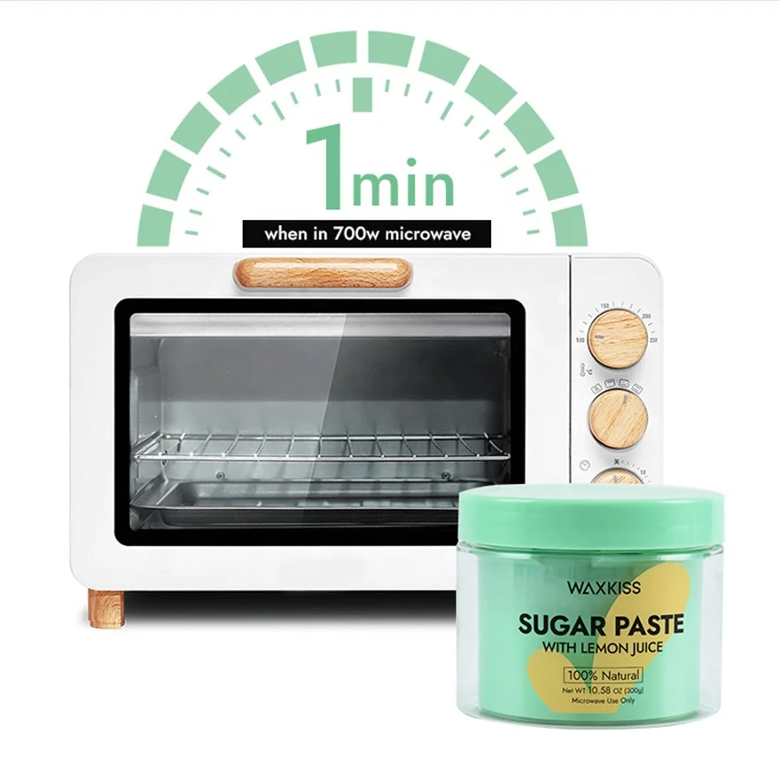 Waxkiss Soft Medium Hard Consistency Water soluble Sugar Wax Hair Removal Sugaring Paste For Sensitive Skin