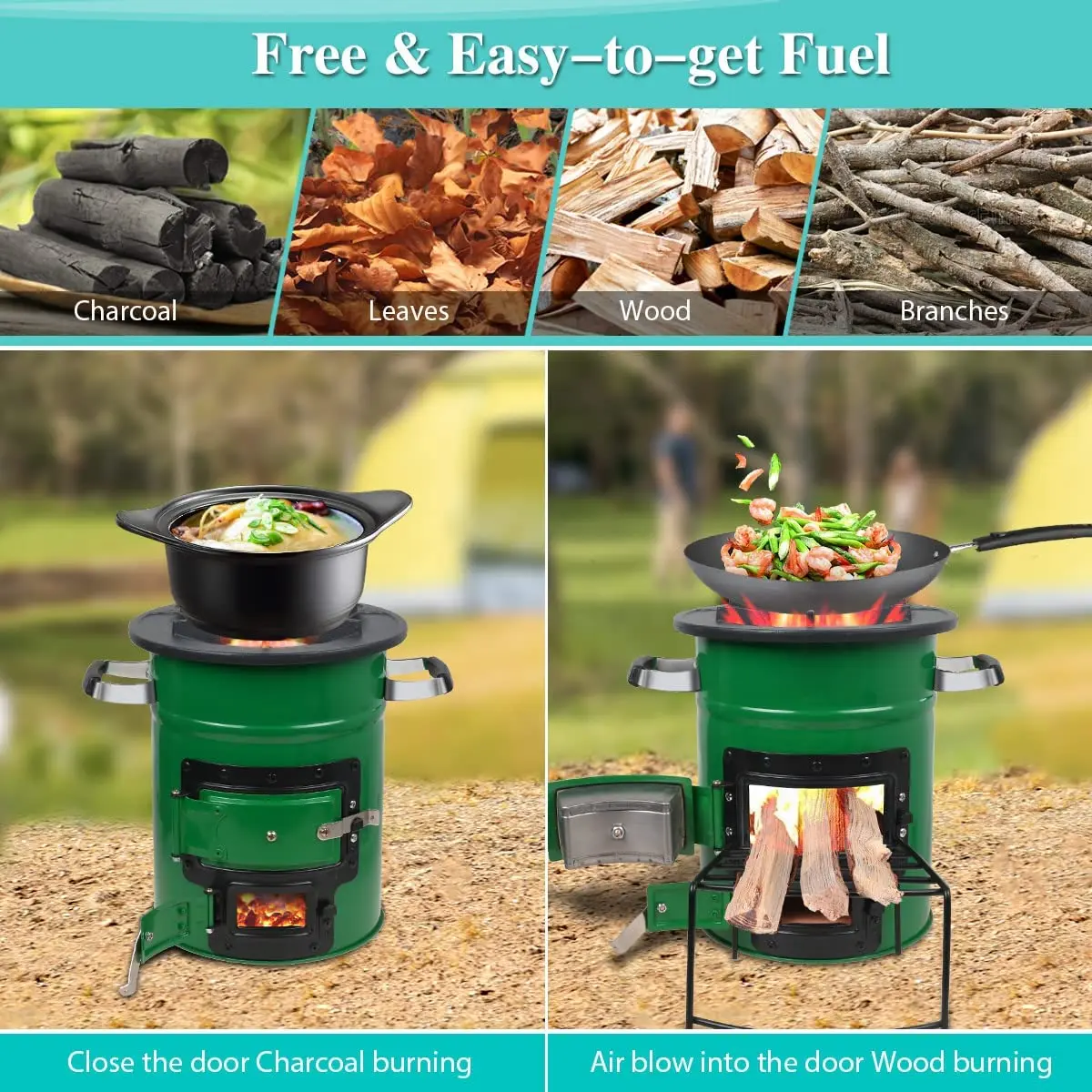 Best Europe Firewood Burning Smokeless Stove Portable Outdoor Stove